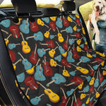 Colorful Guitar Pattern Print Pet Car Back Seat Cover