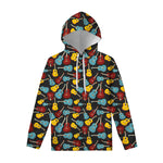 Colorful Guitar Pattern Print Pullover Hoodie