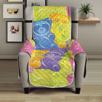 Colorful Gummy Bear Print Armchair Protector