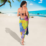 Colorful Gummy Bear Print Beach Sarong Wrap