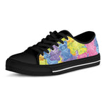 Colorful Gummy Bear Print Black Low Top Shoes