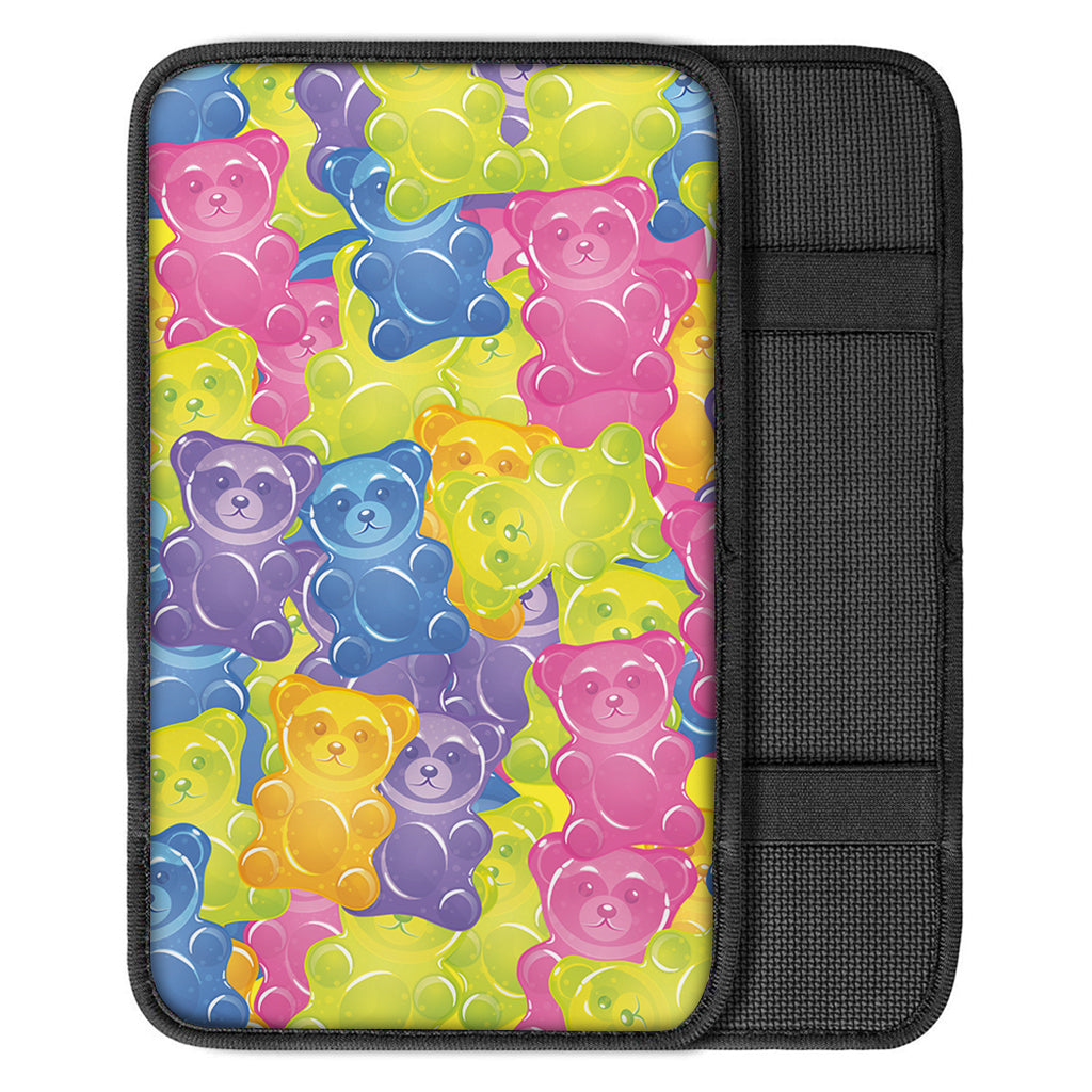 Colorful Gummy Bear Print Car Center Console Cover