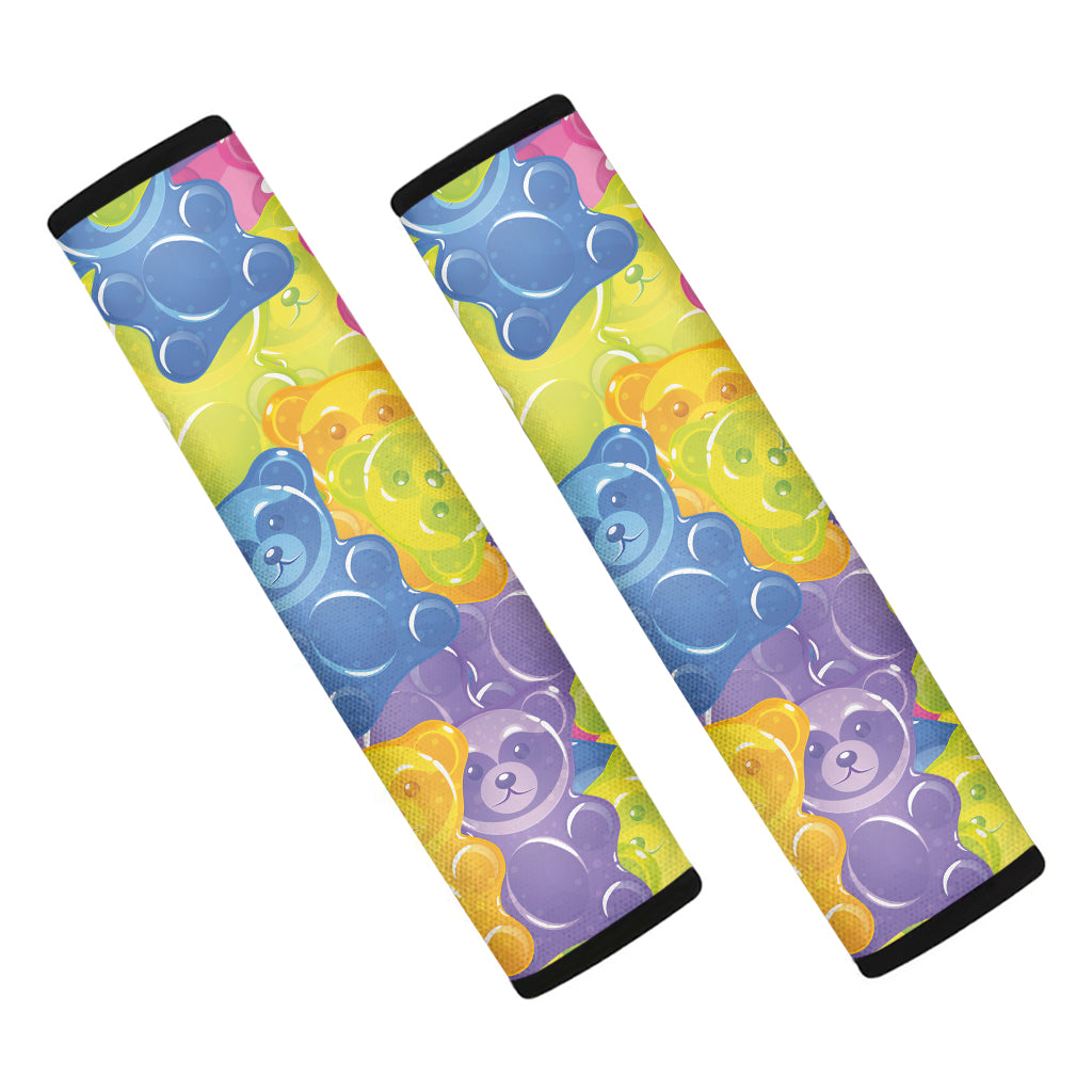 Colorful Gummy Bear Print Car Seat Belt Covers