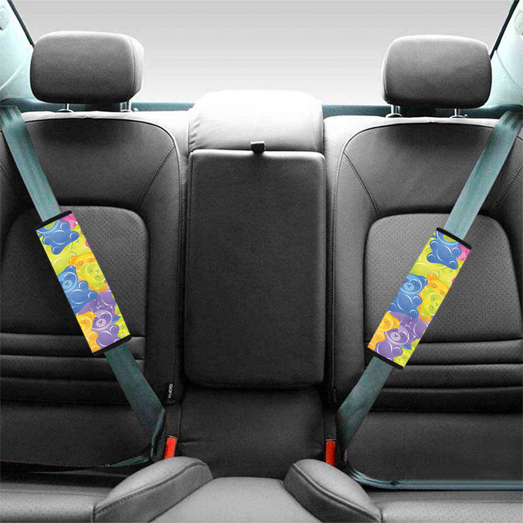 Colorful Gummy Bear Print Car Seat Belt Covers