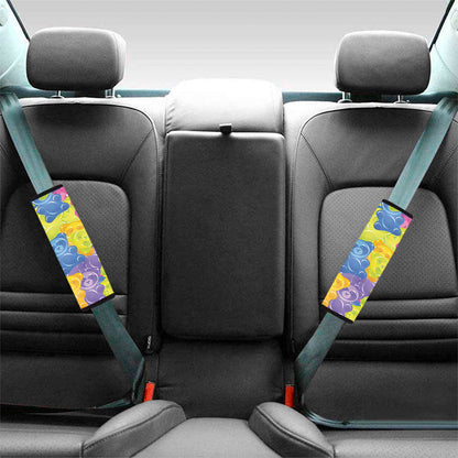 Colorful Gummy Bear Print Car Seat Belt Covers