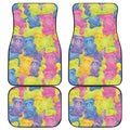 Colorful Gummy Bear Print Front and Back Car Floor Mats