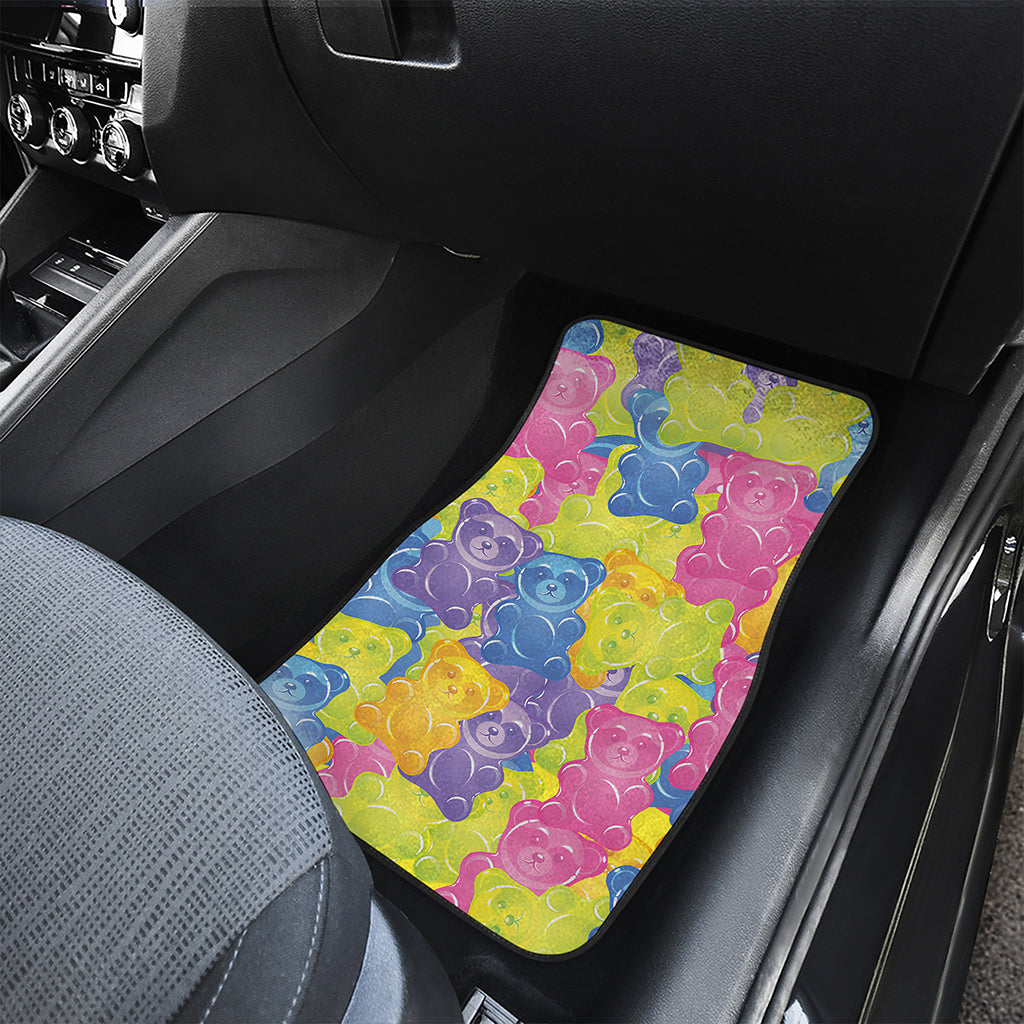 Colorful Gummy Bear Print Front Car Floor Mats