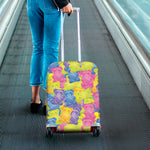 Colorful Gummy Bear Print Luggage Cover