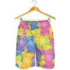 Colorful Gummy Bear Print Men's Shorts