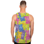 Colorful Gummy Bear Print Men's Tank Top