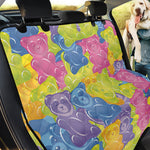 Colorful Gummy Bear Print Pet Car Back Seat Cover