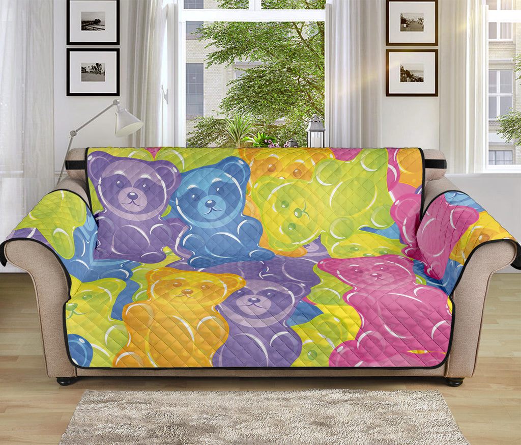 Colorful Gummy Bear Print Sofa Protector