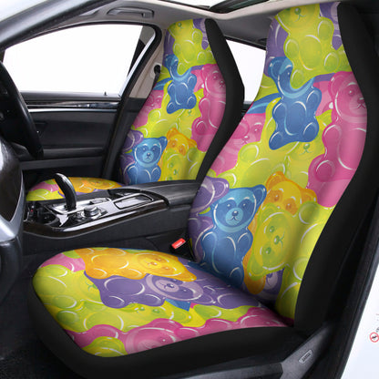 Colorful Gummy Bear Print Universal Fit Car Seat Covers