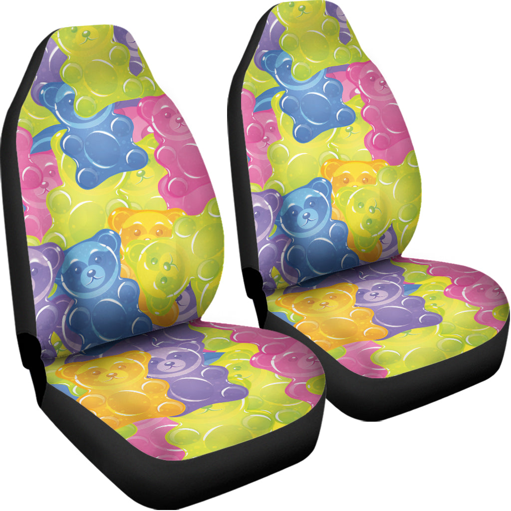 Colorful Gummy Bear Print Universal Fit Car Seat Covers