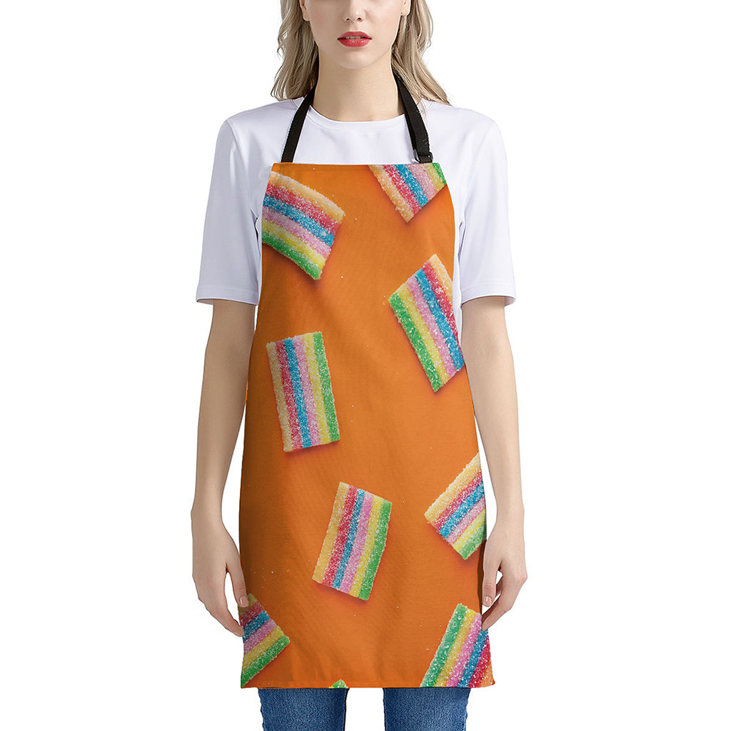 Colorful Gummy Print Apron