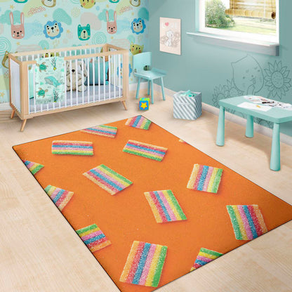 Colorful Gummy Print Area Rug