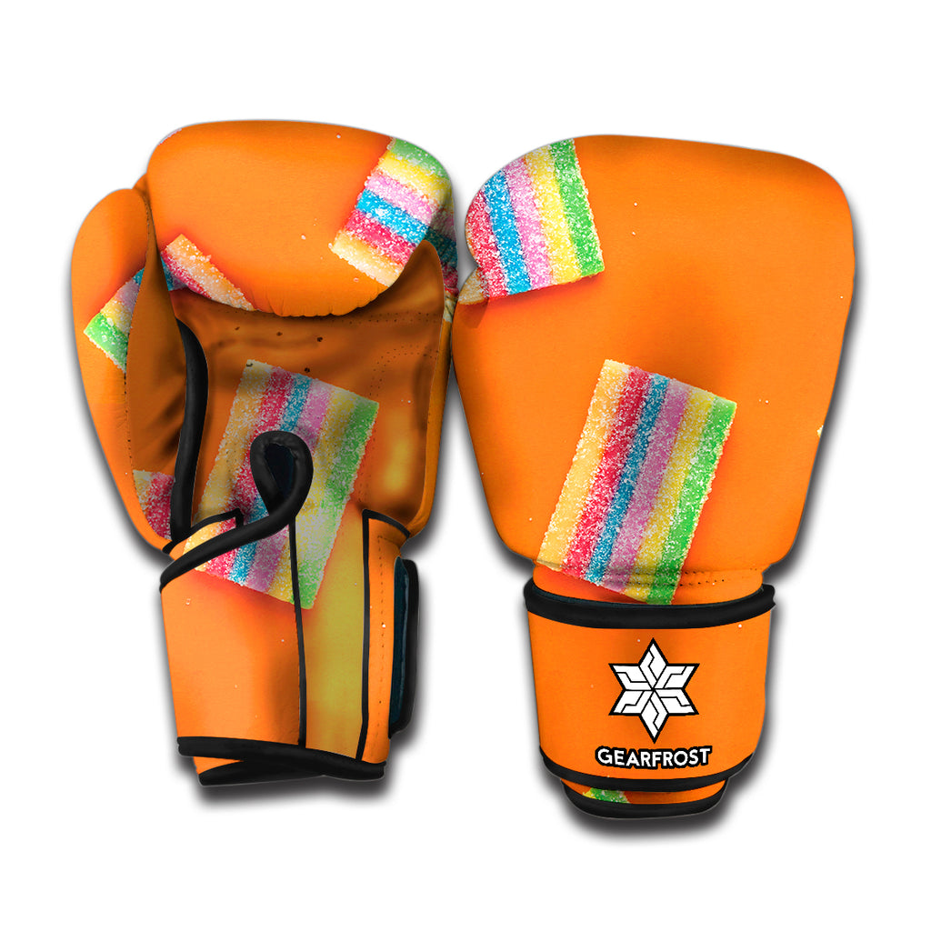 Colorful Gummy Print Boxing Gloves