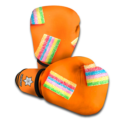 Colorful Gummy Print Boxing Gloves