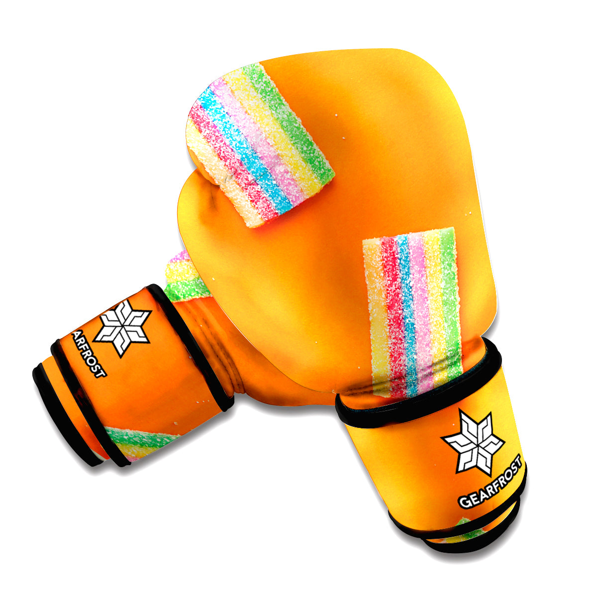 Colorful Gummy Print Boxing Gloves