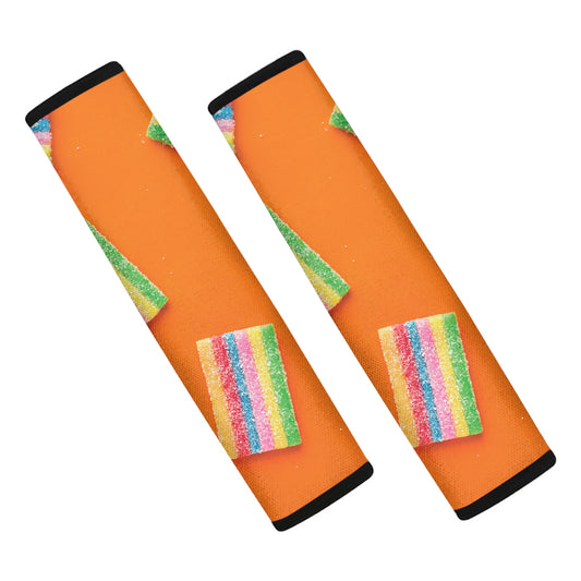 Colorful Gummy Print Car Seat Belt Covers