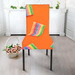 Colorful Gummy Print Dining Chair Slipcover
