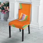 Colorful Gummy Print Dining Chair Slipcover