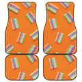 Colorful Gummy Print Front and Back Car Floor Mats