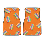 Colorful Gummy Print Front Car Floor Mats