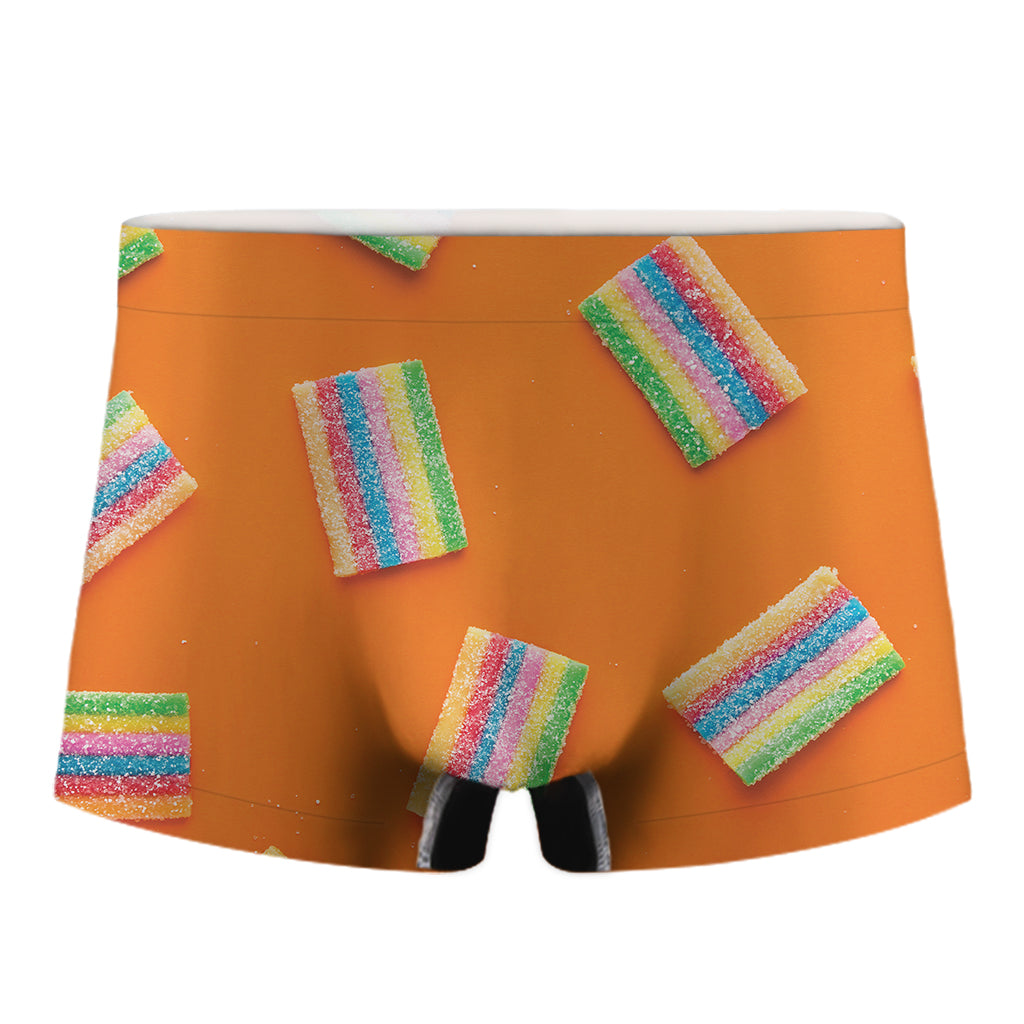 Colorful Gummy Print Men's Boxer Briefs