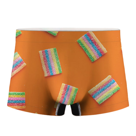 Colorful Gummy Print Men's Boxer Briefs