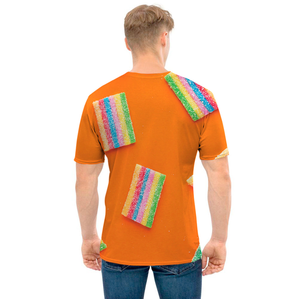 Colorful Gummy Print Men's T-Shirt