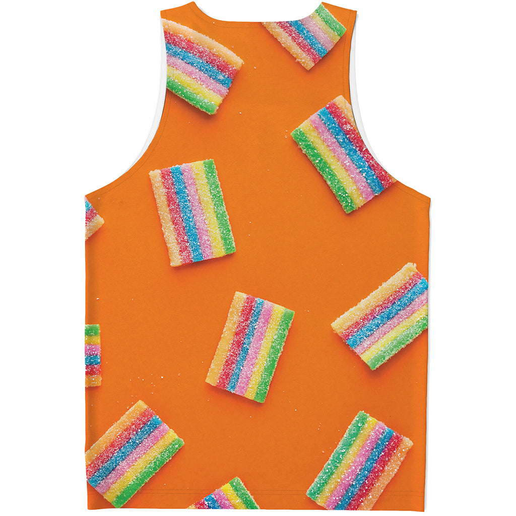 Colorful Gummy Print Men's Tank Top