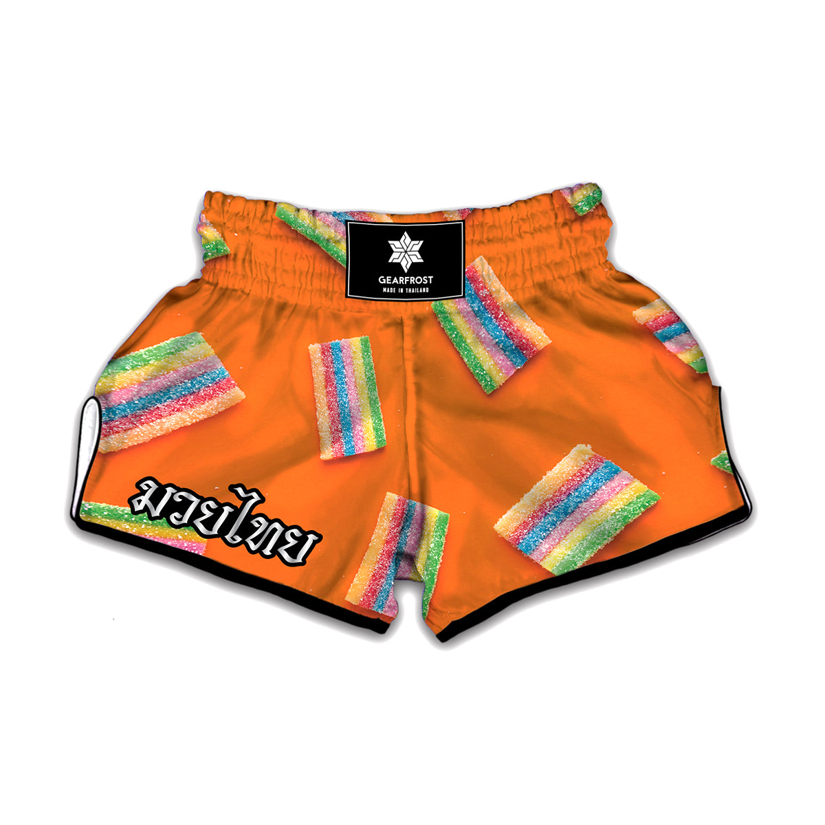 Colorful Gummy Print Muay Thai Boxing Shorts