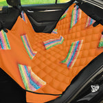 Colorful Gummy Print Pet Car Back Seat Cover