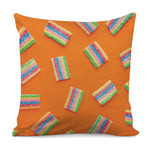 Colorful Gummy Print Pillow Cover