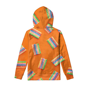 Colorful Gummy Print Pullover Hoodie