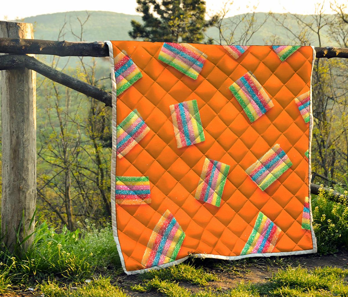 Colorful Gummy Print Quilt