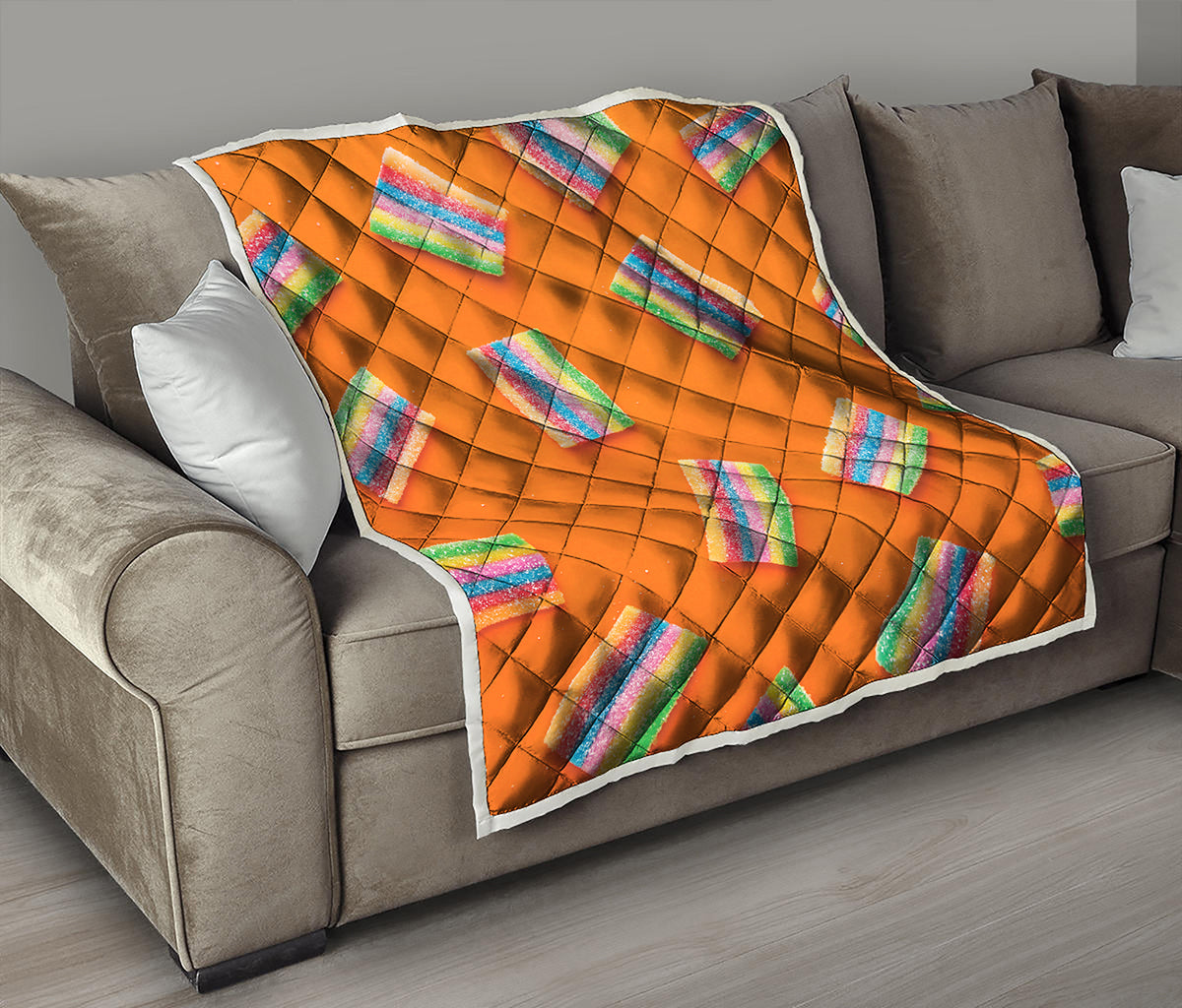 Colorful Gummy Print Quilt
