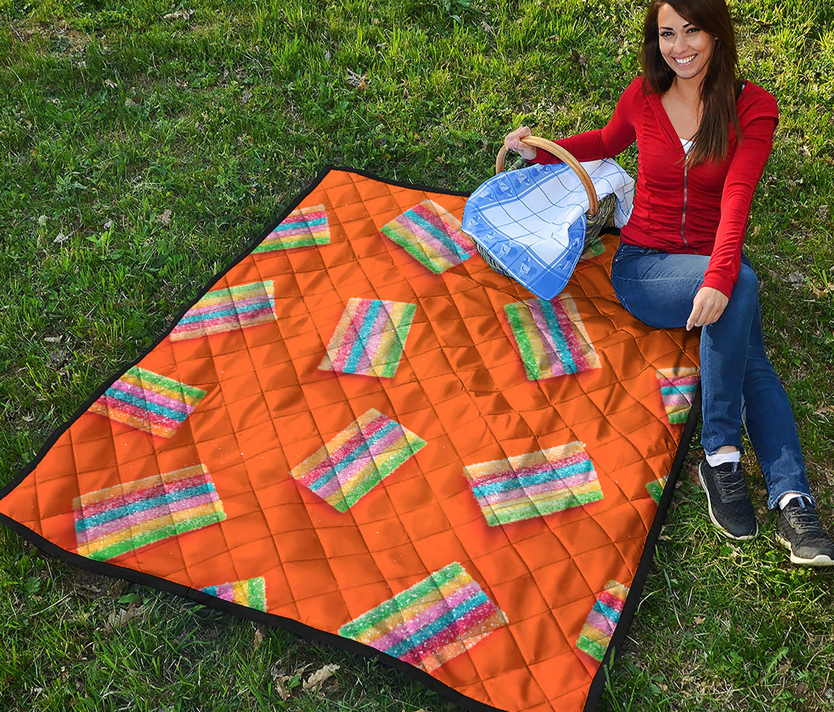 Colorful Gummy Print Quilt
