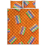 Colorful Gummy Print Quilt Bed Set