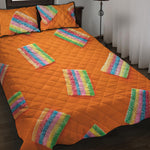 Colorful Gummy Print Quilt Bed Set