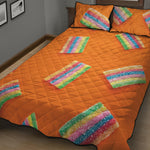 Colorful Gummy Print Quilt Bed Set