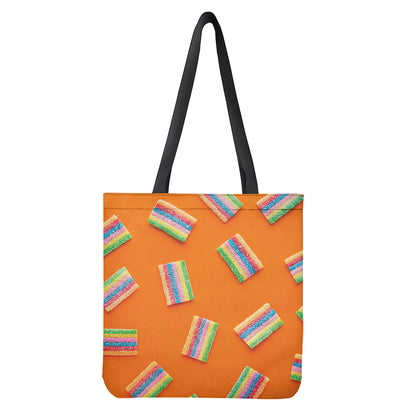Colorful Gummy Print Tote Bag
