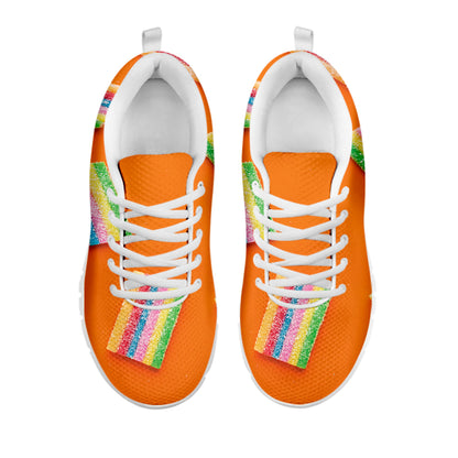 Colorful Gummy Print White Sneakers