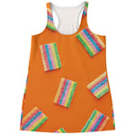 Colorful Gummy Print Women's Racerback Tank Top