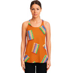 Colorful Gummy Print Women's Racerback Tank Top