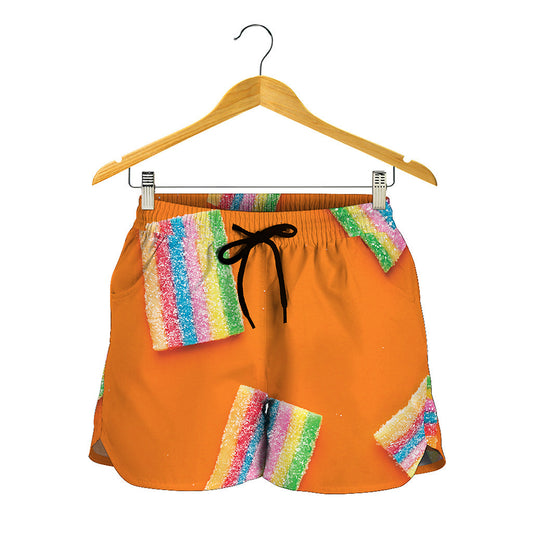 Colorful Gummy Print Women's Shorts