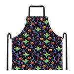 Colorful Halloween Party Pattern Print Apron