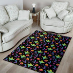 Colorful Halloween Party Pattern Print Area Rug
