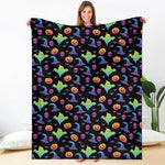 Colorful Halloween Party Pattern Print Blanket